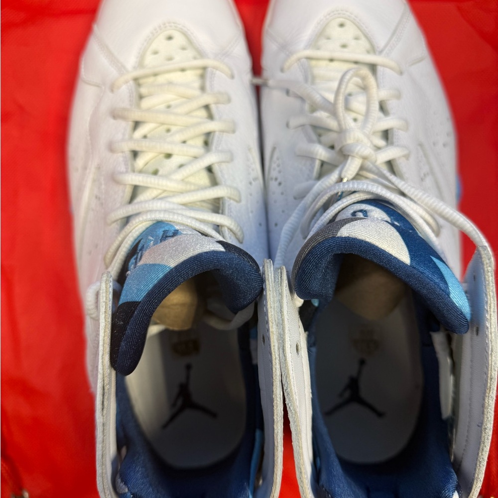 Jordan 7 Retro French Blue Sneakers - Picture 3 of 6